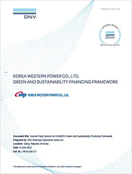 KOWEPO Green and Sustainability Financing Framework SPO_Jun2022