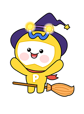 돋보기 들고있는 위피