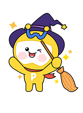 돋보기 들고있는 위피