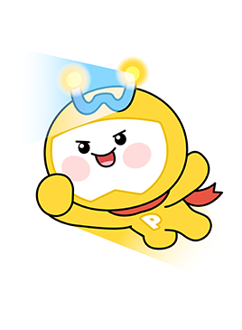 돋보기 들고있는 위피
